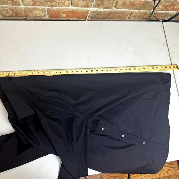 Croft & Barrow Men's Black Broadcloth Slim Fit Button Up Shirt‎ 16.5" Neck 34/35 - Picture 7 of 9